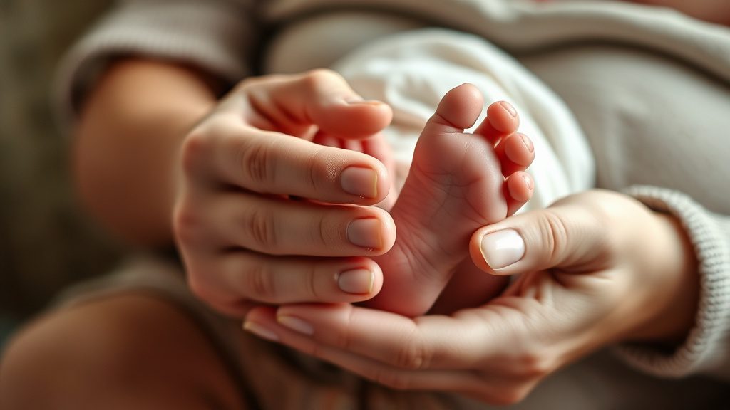 A quiet, softly lit home corner, representing a parent checking on normal healing after a newborn circumcision